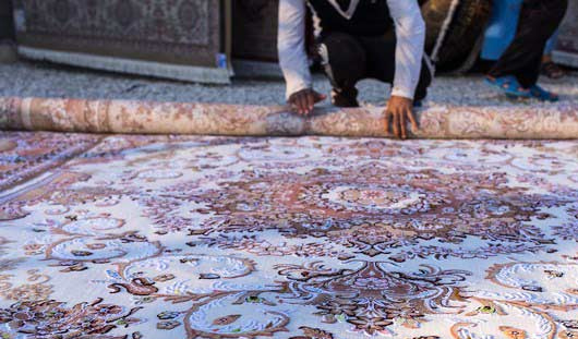 روش اصولی لول کردن قالی در قالیشویی لاهیجان