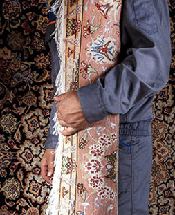 قالی لول در قالیشویی لاهیجان